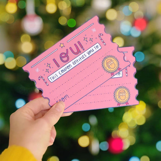 Christmas IOU Coupon Download