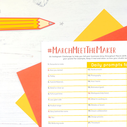 #MarchMeetTheMaker 2019 - The Prompts!