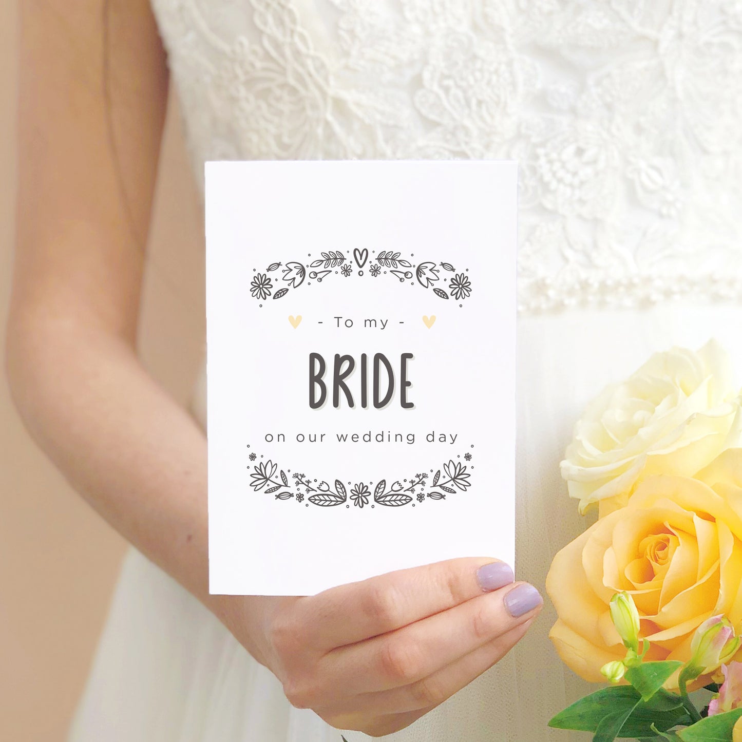 To My Bride or Groom Wedding Day Card