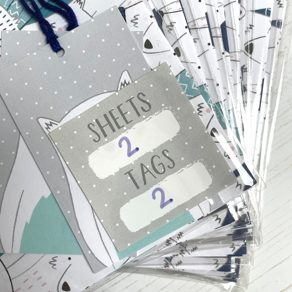 Arctic Fox Gift Wrap - Ex Stock