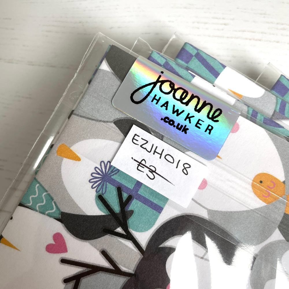 Penguin Gift Wrap - Ex Stock