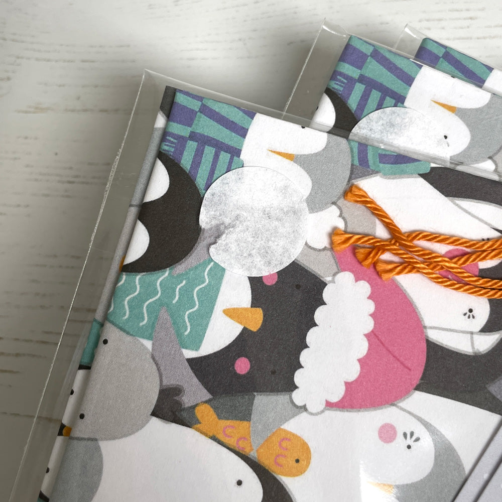 Penguin Gift Wrap - Ex Stock