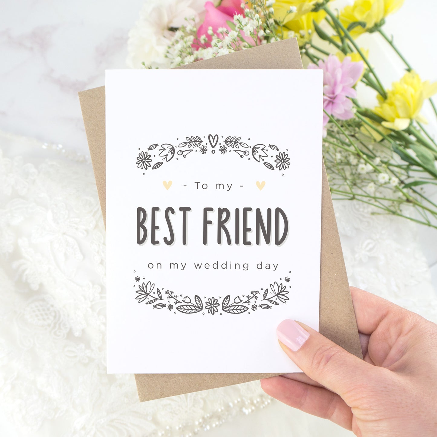 To My Best Friend Wedding Day Card