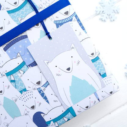Arctic Fox Gift Wrap - Ex Stock