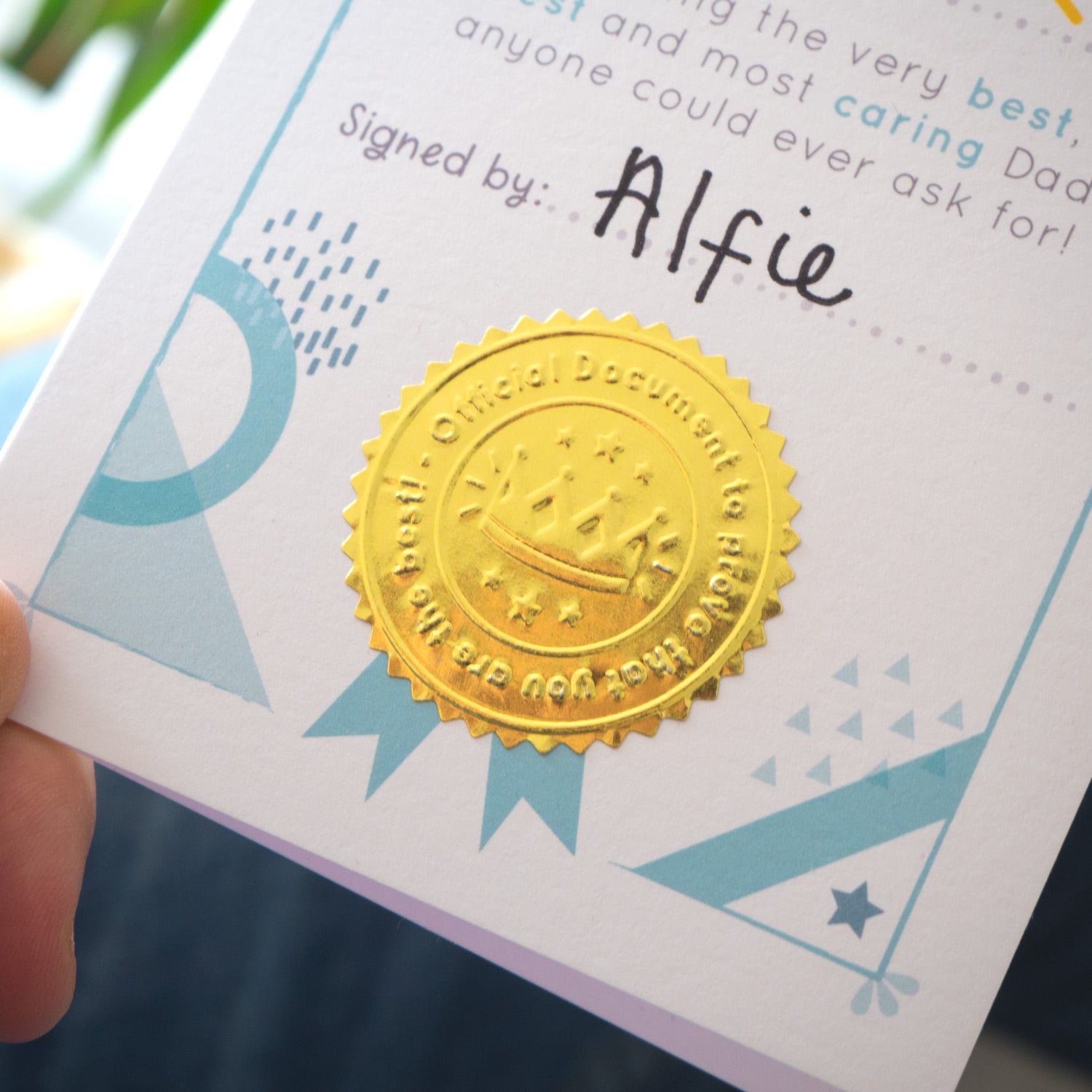 Best Daddy Certificate Card - Joanne Hawker