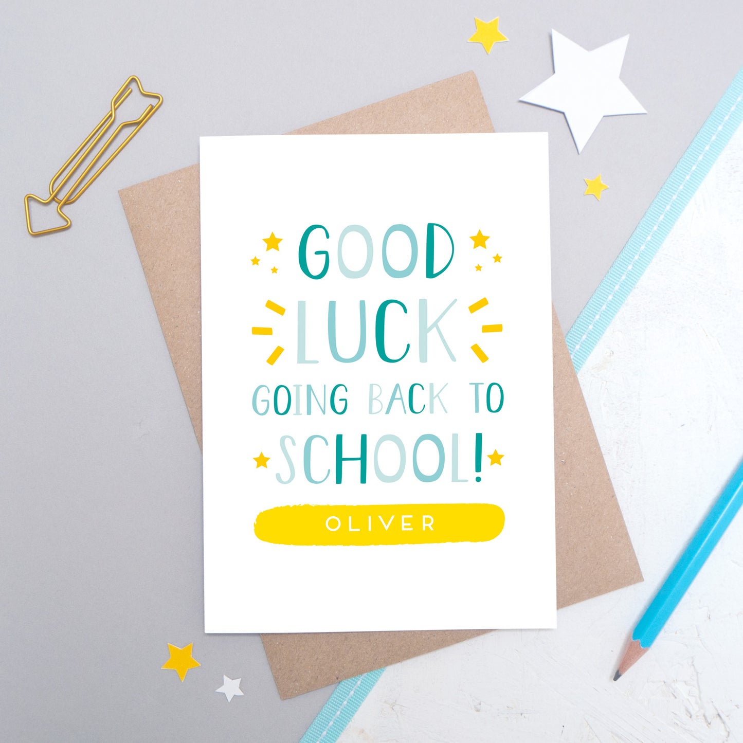 Personalised Back To School Card