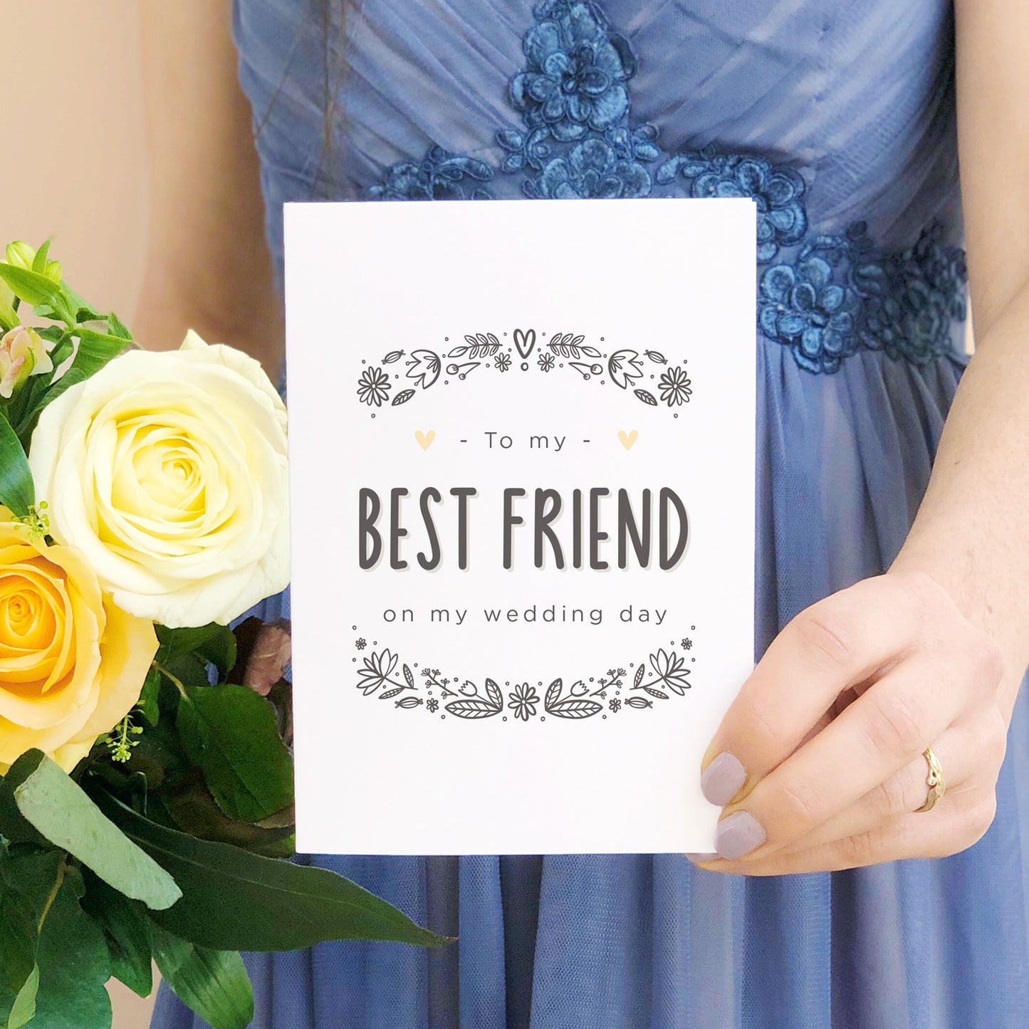 To My Best Friend Wedding Day Card