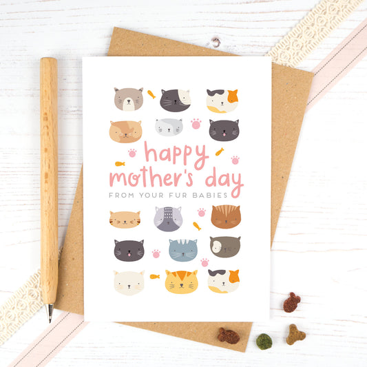 Mothers Day card from the cats. Happy mothers day from your fur babies